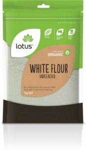 Lotus Organic White Flour Unbleached 1kg