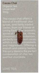 LOVE TEA Organic Cacao Chai Tea Loose Leaf 100g