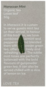 LOVE TEA Organic Moroccan Mint Tea Loose Leaf 50g