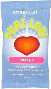 Loving Earth Creamy Coconut Mylk Chocolate Heart 16x30g