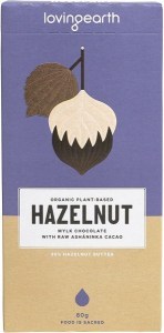Loving Earth Hazelnut Mylk Chocolate with Raw Ashaninka Cacao 11x80g