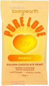 Loving Earth Mango White Chocolate Heart 16x30g