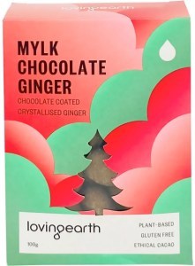 Loving Earth Mylk Chocolate Ginger Coated Crystalised Ginger 6x100g