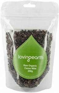 Loving Earth Raw Organic Cacao Nibs  250g