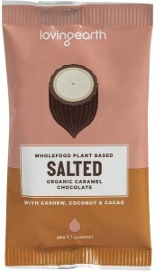 Loving Earth Salted Caramel Chocolate with Cashew, Coconut & Cacao 16x30g