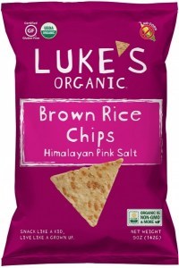 Lukes Organic Brown Rice Chips 141g