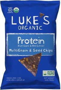 Lukes Organic Protein Multi Grain Chips 142g