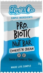 Luv & Co Probiotic Nut Bar Cookies 'n Cream 35g