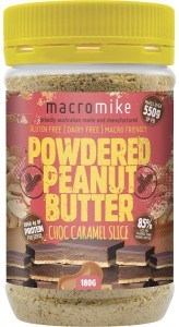 Macro Mike Powdered Peanut Butter Chocolate Caramel Slice 156g