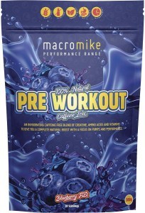 Macro Mike Pre Workout Blueberry Fizz 300g