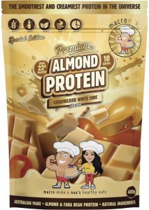 Macro Mike Premium Almond Protein Caramelised White Choc 400g