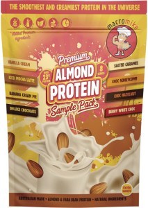Macro Mike Premium Almond Protein Sample Pack 8x40g