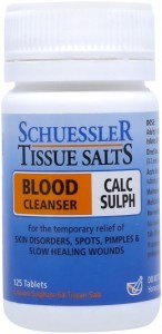 Schuessler Tissue Salts Calc Sulph - Blood Cleanser 125 Tabs