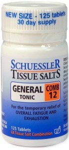 Schuessler Tissue Salts Comb 12 - General Tonic 125 Tabs