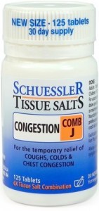 Schuessler Tissue Salts Comb J - Congestion 125 Tabs