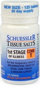 Schuessler Tissue Salts Comb T - 1st Stage of Illness 125 Tab