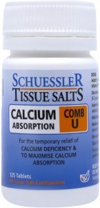Schuessler Tissue Salts Comb U - Calcium Absorption 125 Tabs