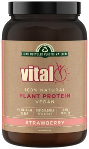 MARTIN & PLEASANCE VITAL Protein 100% Natural Plant Based (Pea Protein Isolate) Strawberry 1kg