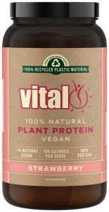 MARTIN & PLEASANCE VITAL Protein 100% Natural Plant Based (Pea Protein Isolate) Strawberry 500g