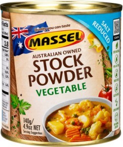 Massel Plant Based Stock Powder Vegetable Salt Reduced 140g