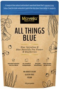 MAVELLA SUPERFOODS All Things Blue (Blue Spirulina & Blue Butterfly Pea Flower & Blueberries) 100g