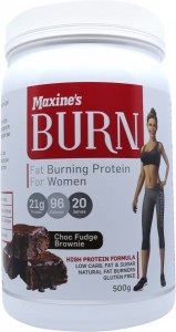 Maxine's Burn Protein Powder Choc Fudge Brownie  500g