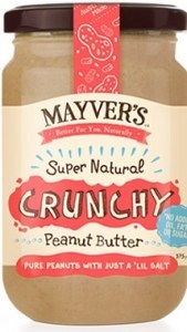 Mayvers Super Natural Crunchy Peanut Butter  375g