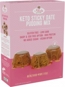 Melindas Keto Sticky Date Pudding Mix  255g