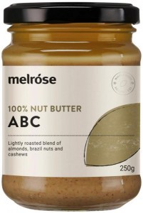 MELROSE 100% Nut Butter ABC (Almond Brazils & Cashews) 250g