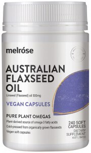 MELROSE Australian Flaxseed Oil Vegan Capsules 240vc