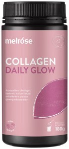 MELROSE Collagen Daily Glow + Hyaluronic Acid Berry Flavour Instant Powder 180g
