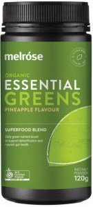 MELROSE Organic Essential Greens Pineapple Powder 120g