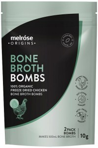 MELROSE ORIGINS Bone Broth Bombs (100% Organic Freeze Dried Chicken) x 2 Pack (Net 10g)