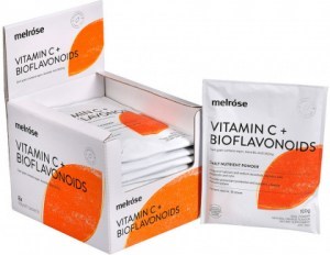 MELROSE Vitamin C Plus Bioflavonoids Orange Flavoured 100g x 8 Display