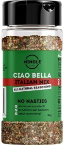 Mingle Natural Seasoning Blend Ciao Bella Italian Mix 10x35g