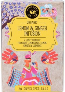 Ministry of Tea Organic Lemon & Ginger Infusion Tea Bags 20pk