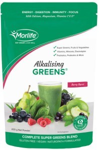 MORLIFE Alkalising Greens Berry Burst 200g