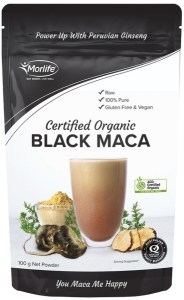 MORLIFE Organic Black Maca Powder 100g