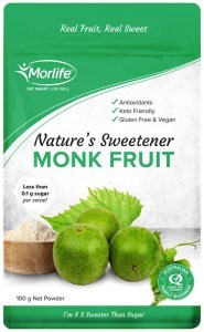 MORLIFE Organic Nature's Sweetener Monk Fruit 100g