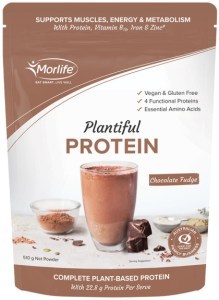 MORLIFE Plantiful Protein Chocolate Fudge 510g