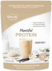 MORLIFE Plantiful Protein Vanilla Fudge 510g