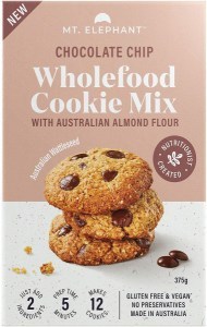 Mt. Elephant Wholefood Cookie Mix Chocolate Chip 5x375g