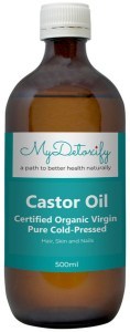 MYDETOXIFY Certified Organic Virgin Pure Cold-Pressed Castor Oil 500ml
