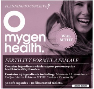 MYGEN Health Fertility Formula Female 30t & 30c