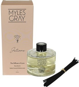Myles Gray Crystal Infused Reed Diffuser Jetiame | Love | Salted Caramel Buttercream 200ml