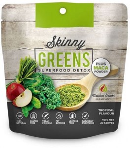 Natural Health Co Skinny Greens Superfood Detox + Maca Powder  160g