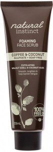 NATURAL INSTINCT Foaming Face Scrub (Coffee & Coconut) 125ml