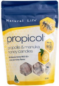 NATURAL LIFE Propicol (Propolis & Manuka Honey Candies) 40 Candies