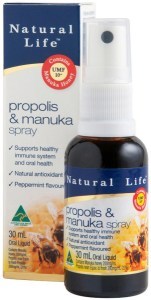NATURAL LIFE Propolis & Manuka Honey (Peppermint) Oral Liquid Spray 30ml