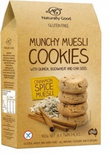 Naturally Good Munchy Muesli Cookie Cinnamon 160g